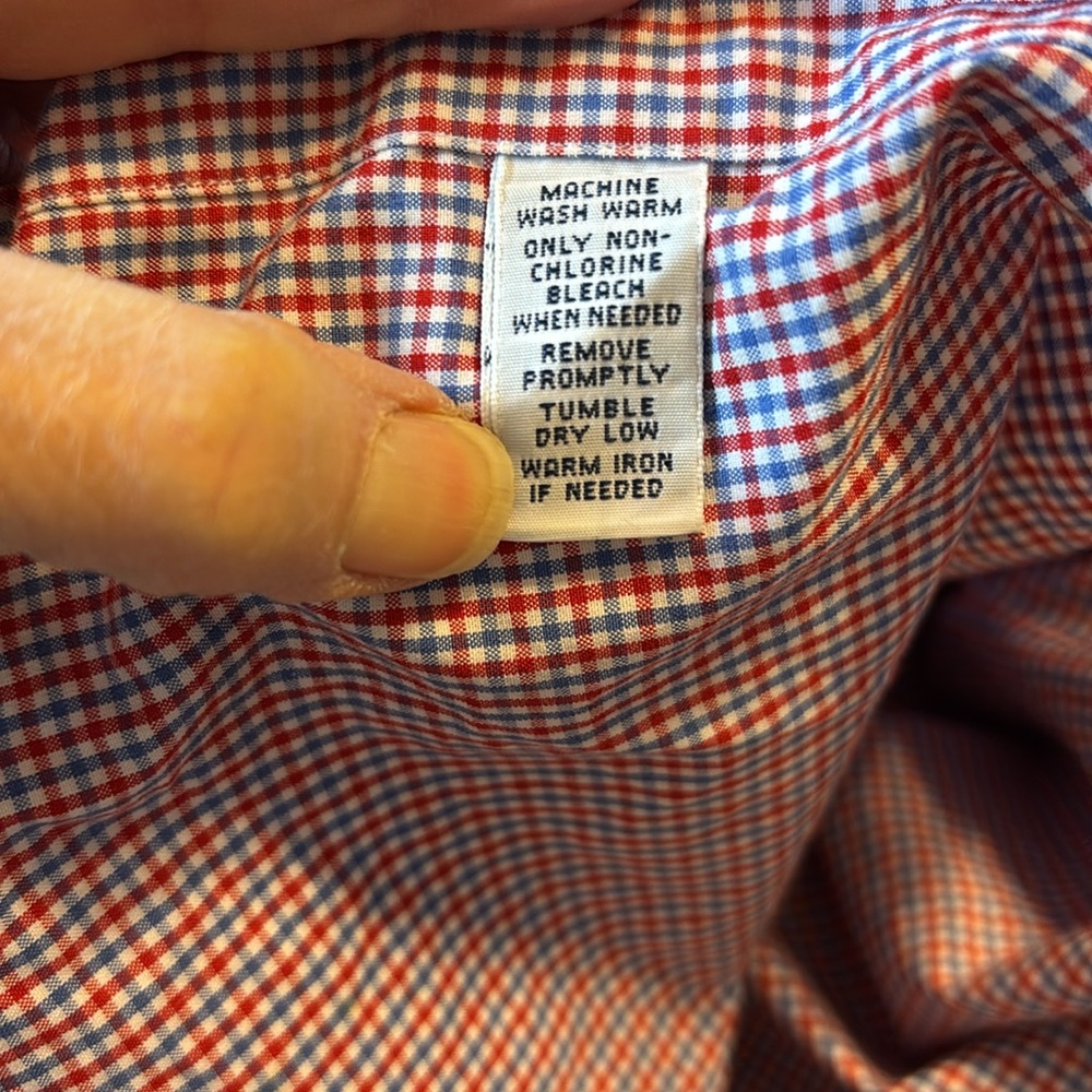 Ralph Lauren Cotton Plaid Button down Short Sleeve Shirt Size XL - Picture 8 of 11